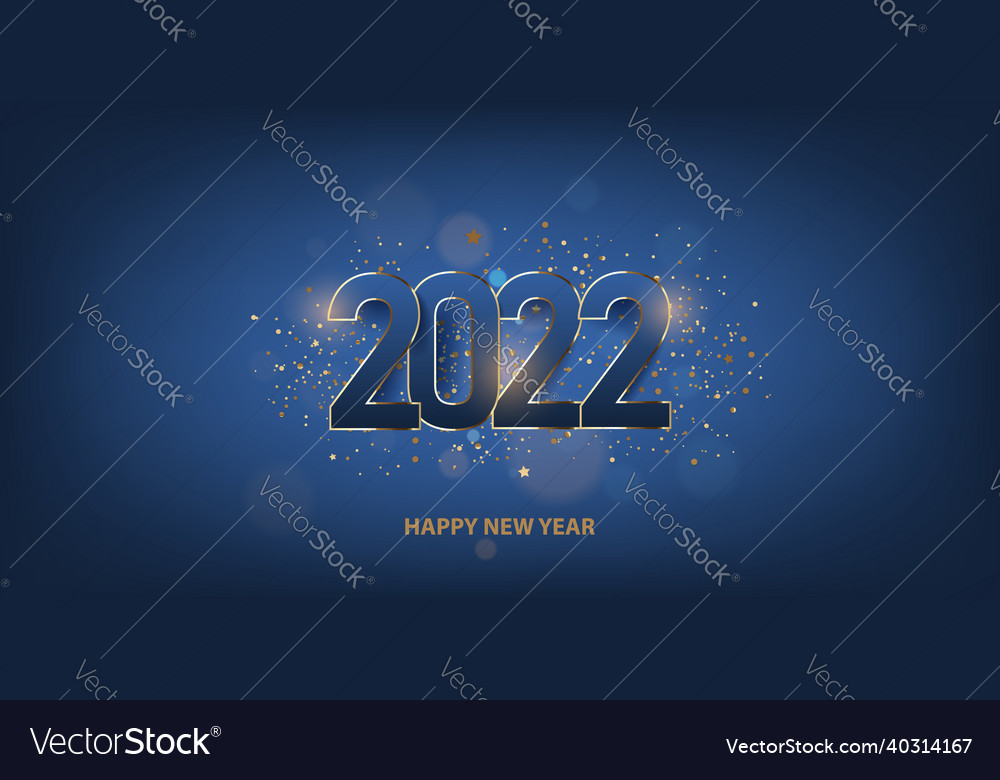 Happy new year 2022 Royalty Free Vector Image - VectorStock