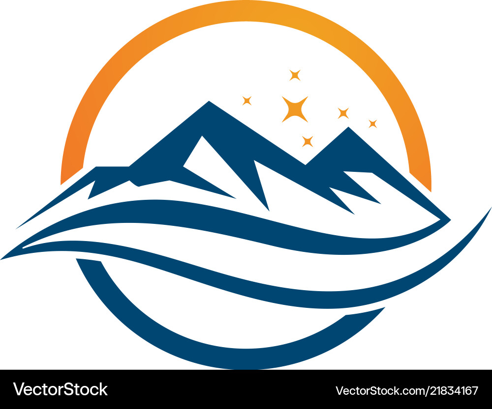Mountain logo Royalty Free Vector Image - VectorStock