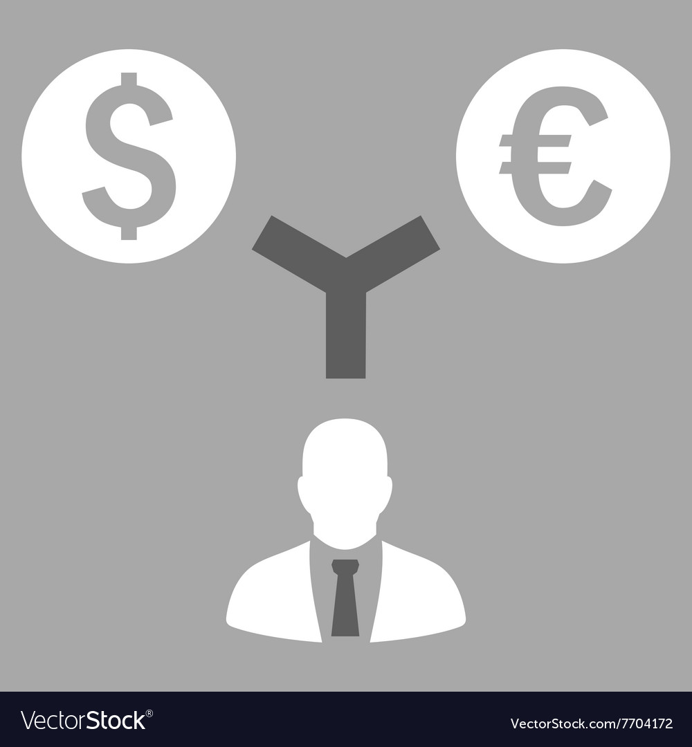 Currency management flat icon