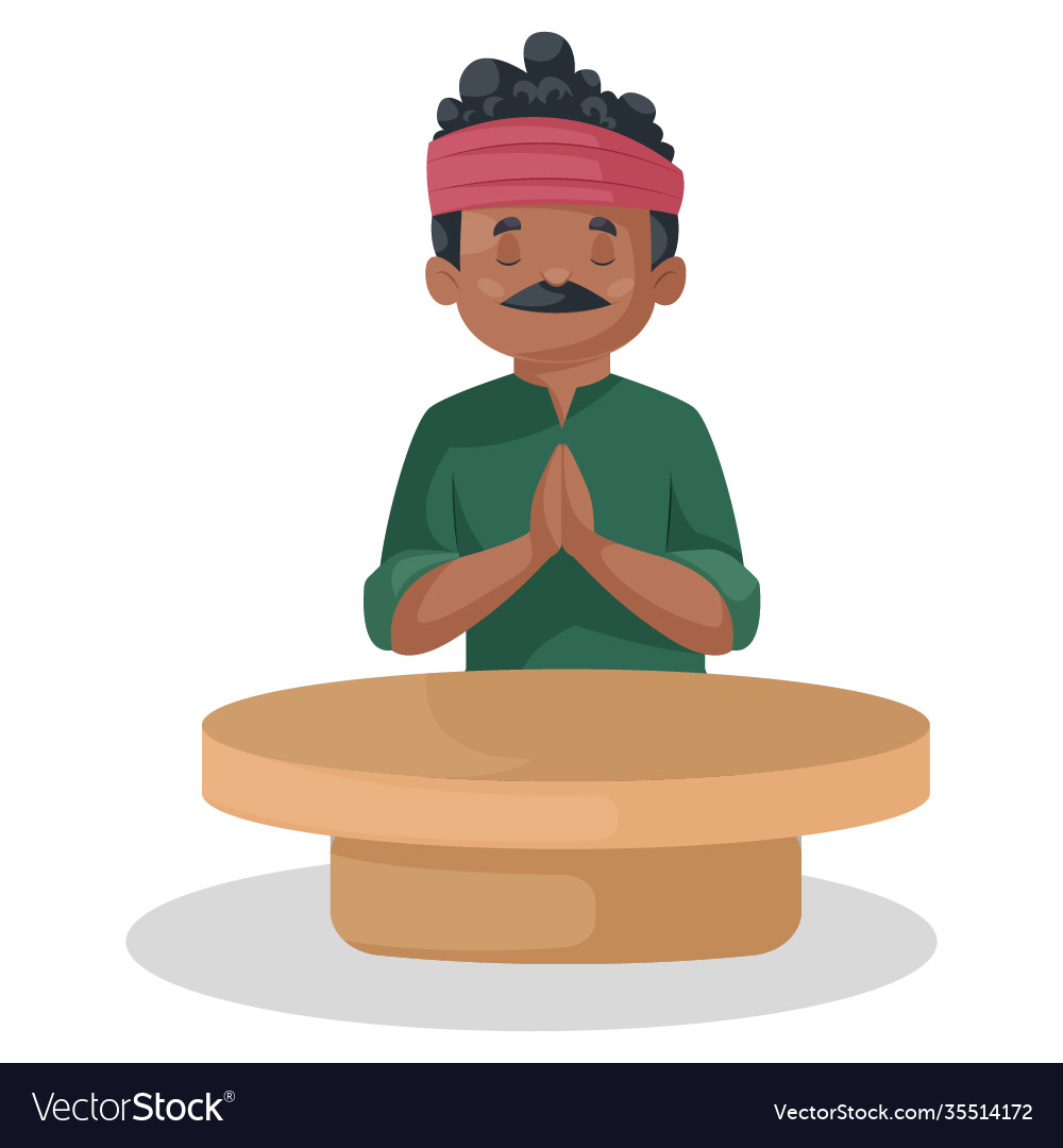 Indian potter cartoon Royalty Free Vector Image Indian potter cartoon Royalty Free Vector Image