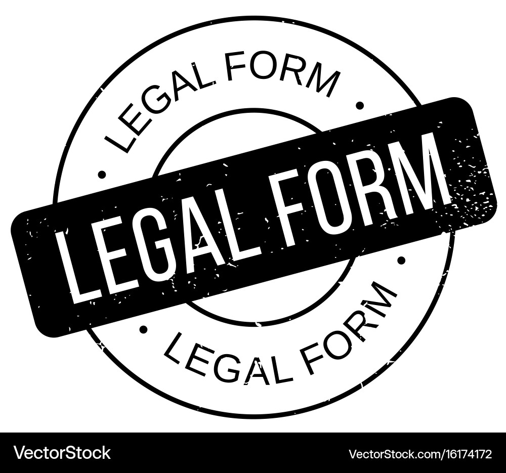 Legal form rubber stamp Royalty Free Vector Image