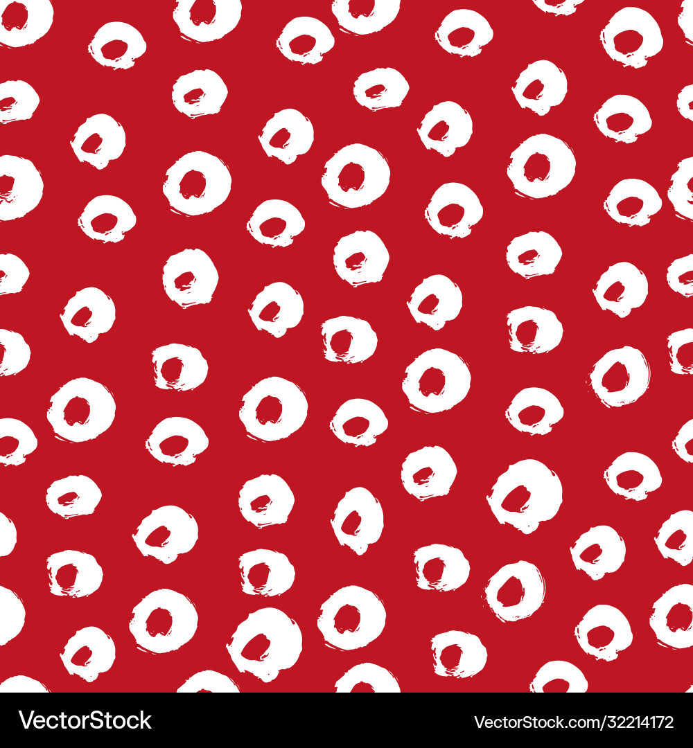 Seamless polka dot pattern Royalty Free Vector Image