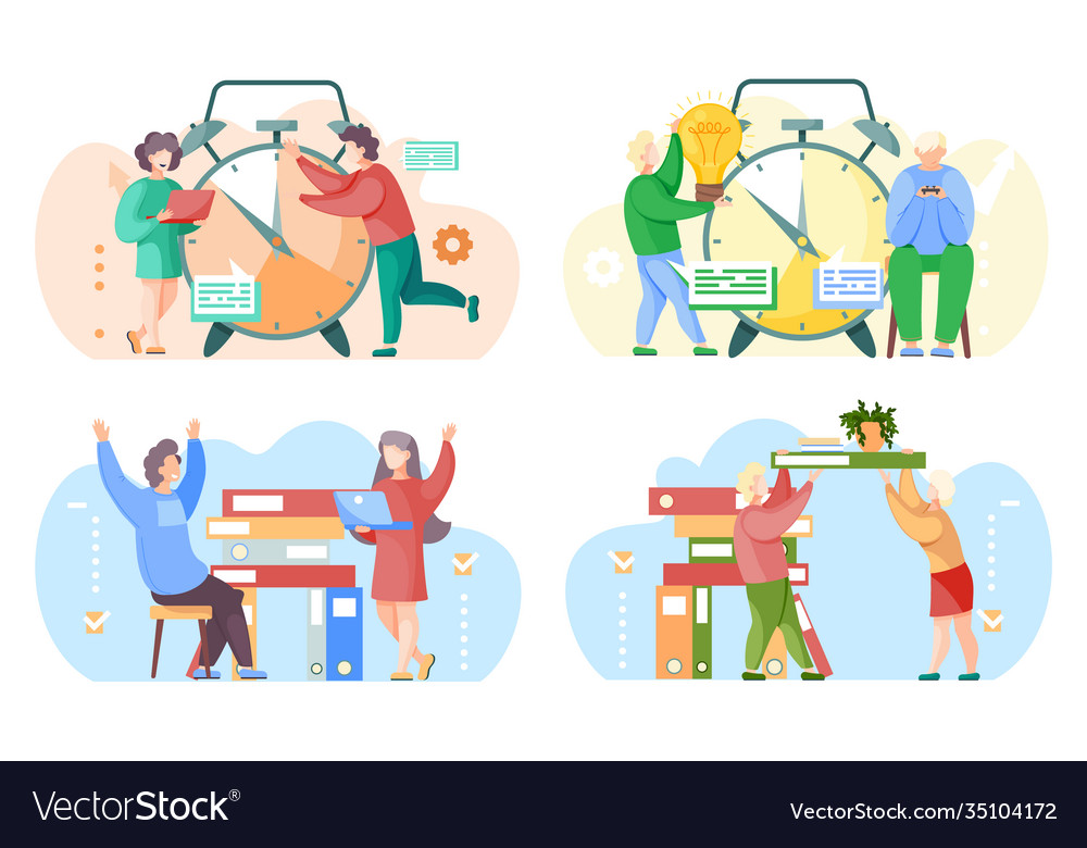 Set on topic work Royalty Free Vector Image - VectorStock