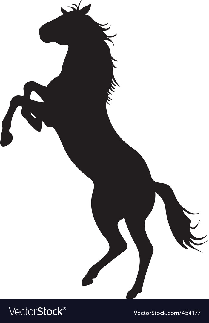 Horse silhouette Royalty Free Vector Image - VectorStock