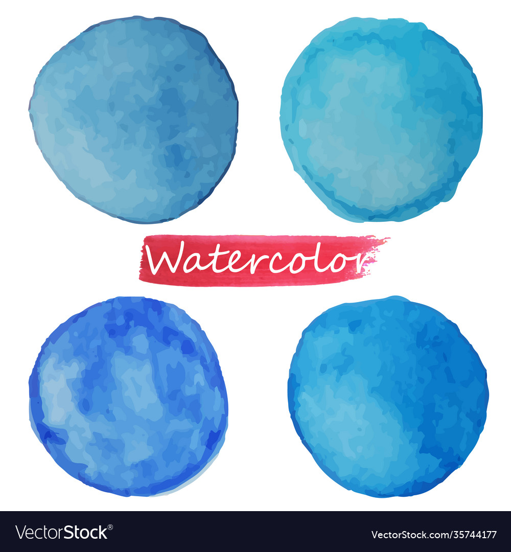 Aquarell blau auf weißem Hintergrund