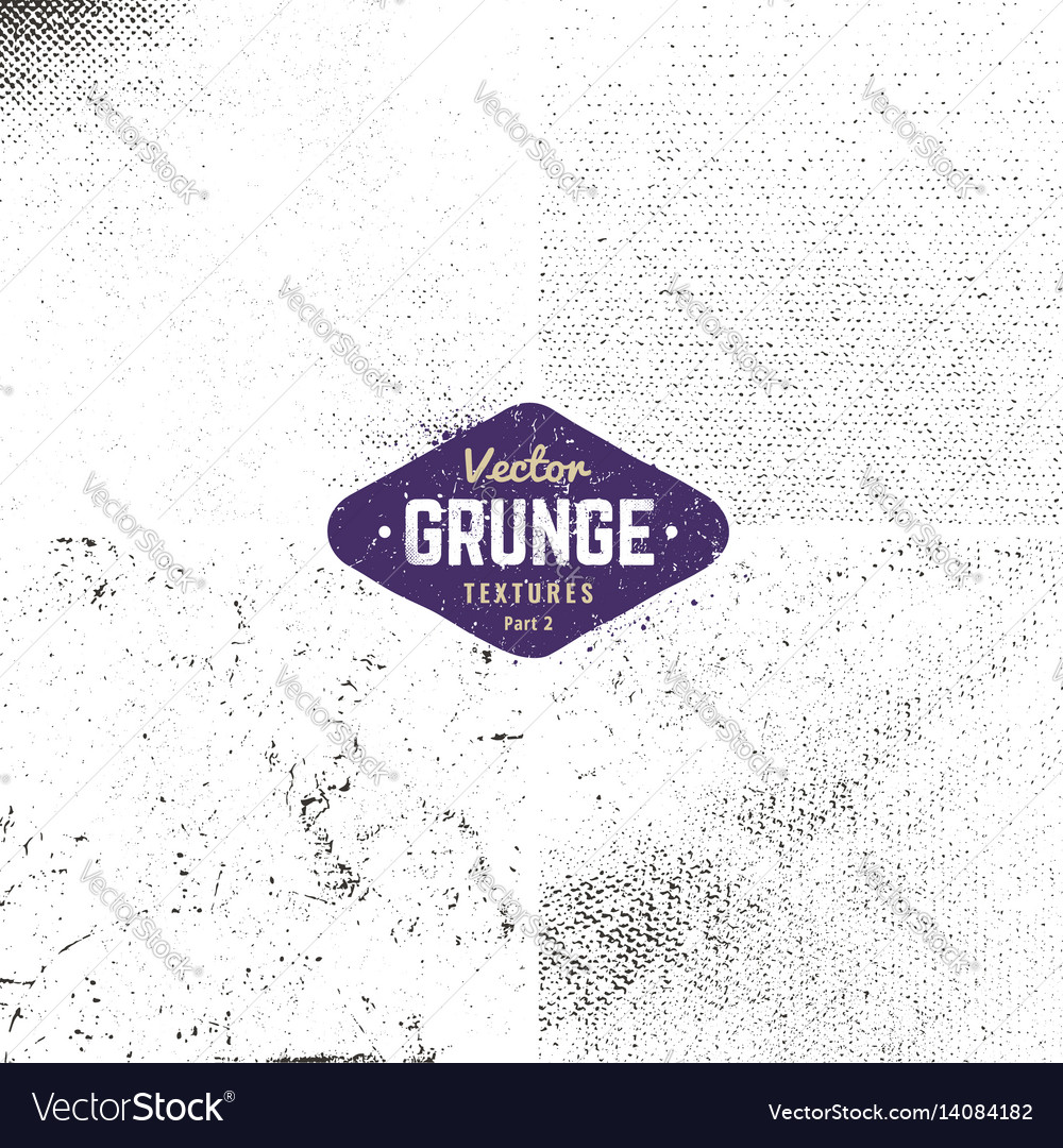 Grunge textures set