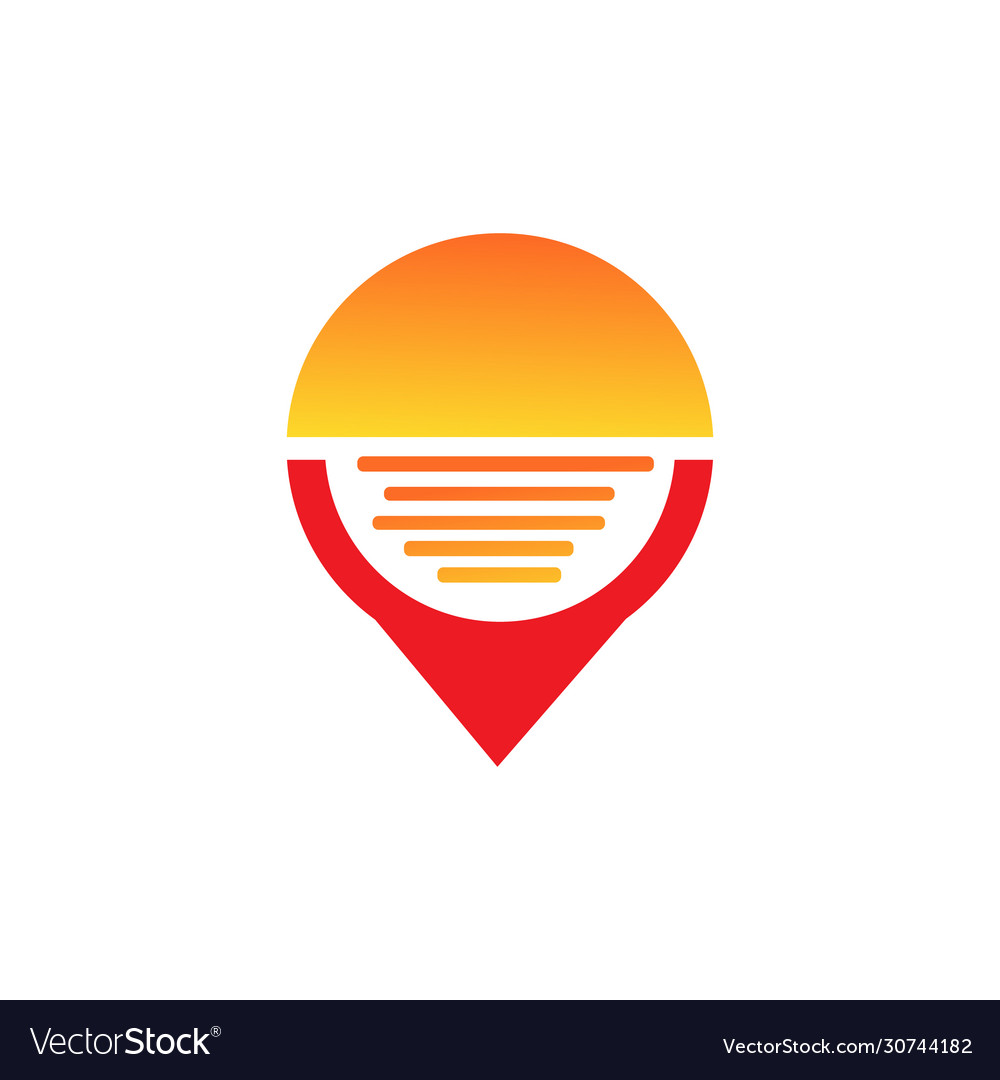 Pin location icon modern for graphic and web