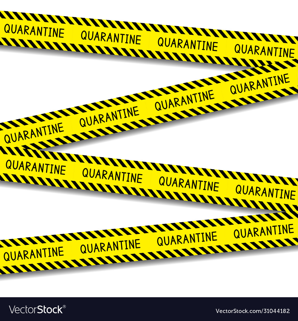 Quarantine warning stripes