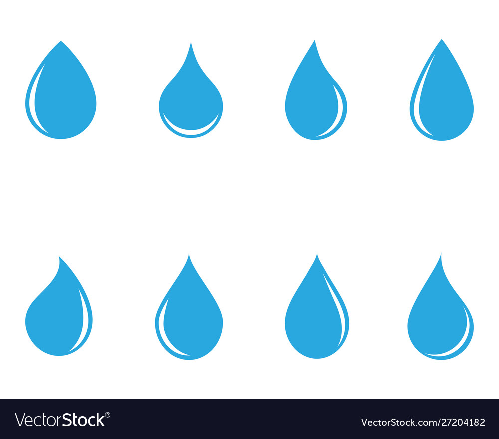 Water drop logo template