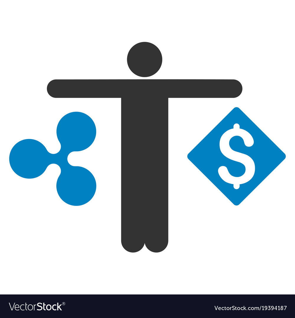Person Compare Ripple Dollar Flat Icon Royalty Free Vector Person Compare Ripple Dollar Flat Icon Vector Image