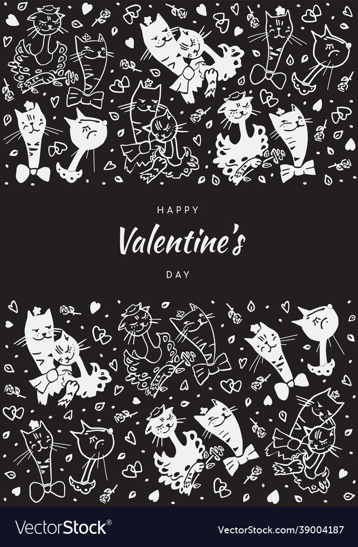 Poster cats in love