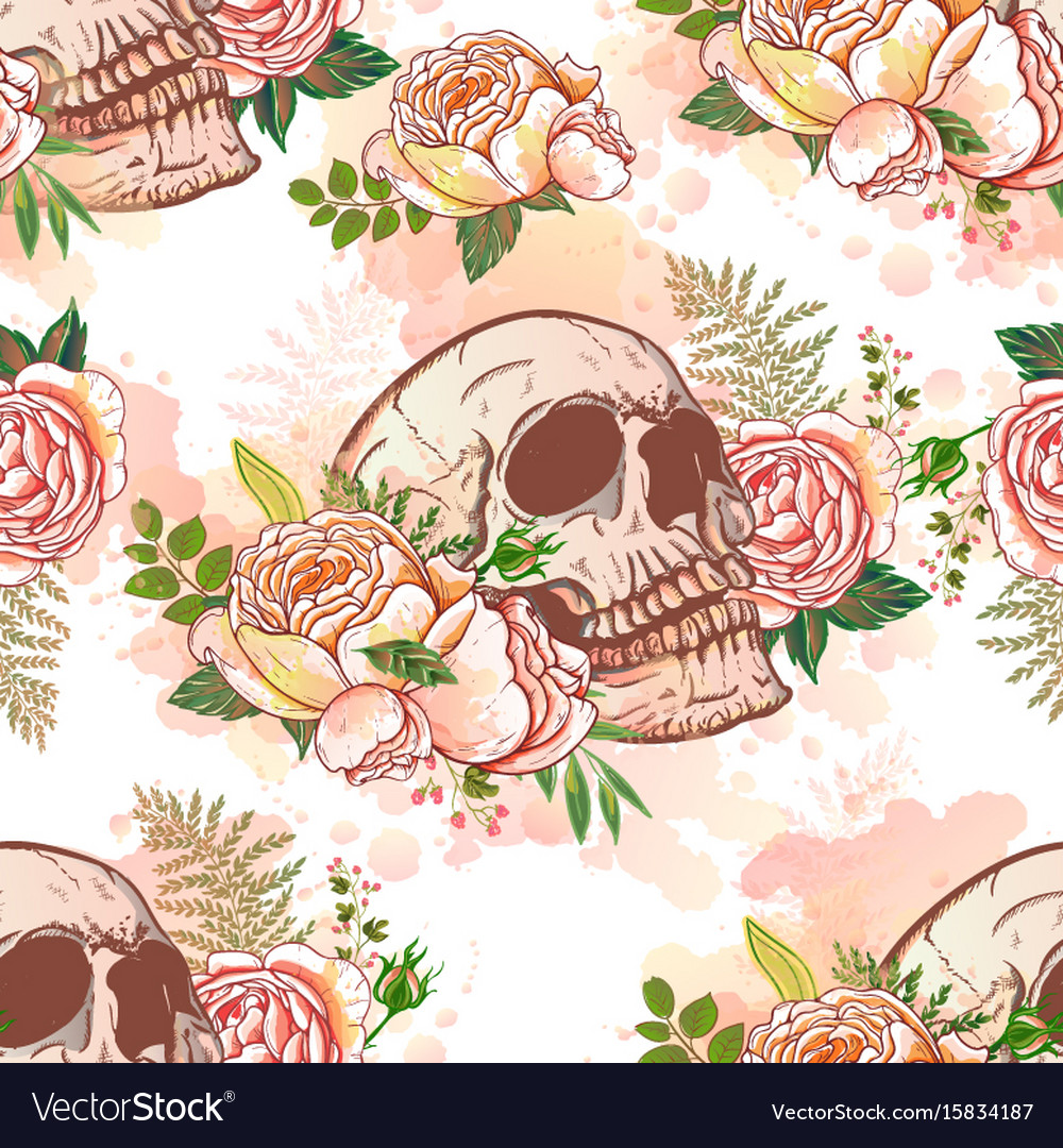 Roses and skulls