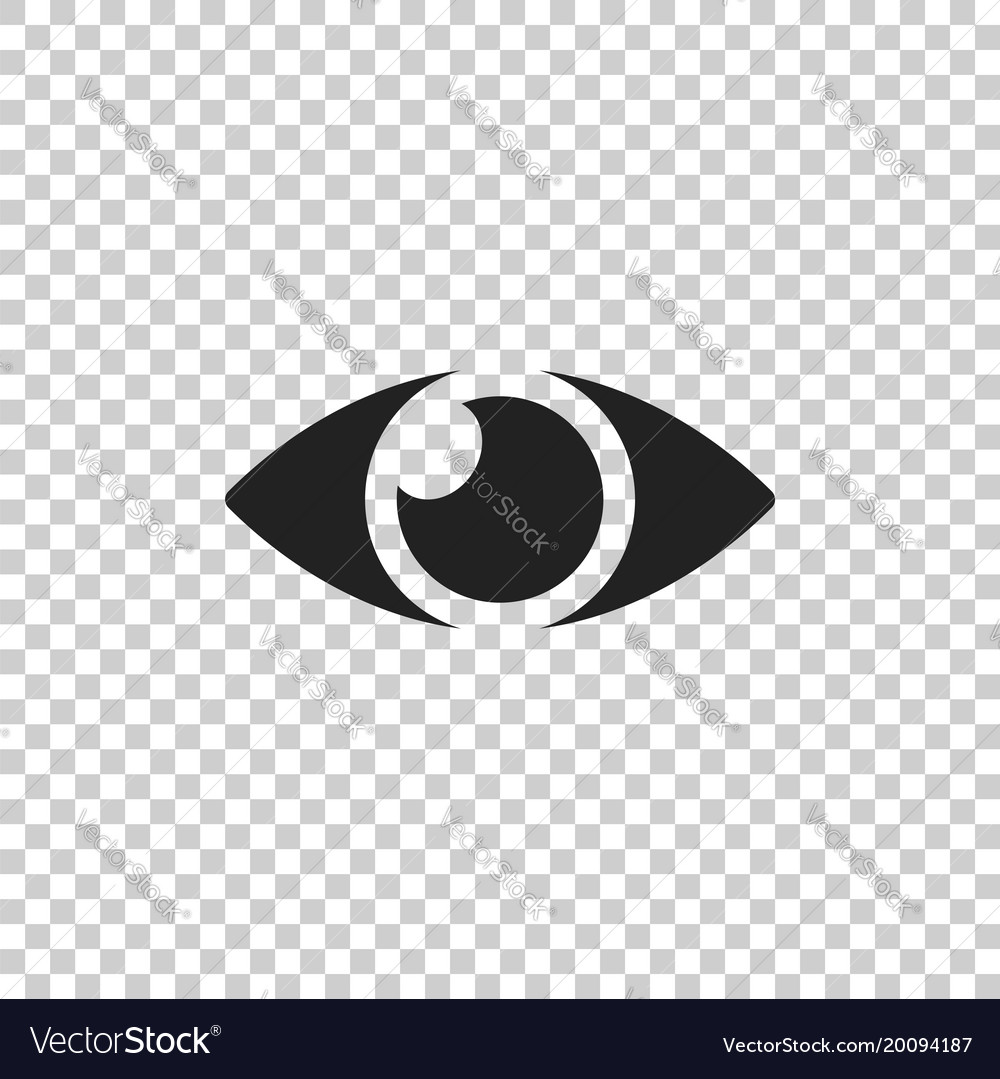 Simple eye icon eyesight pictogram in flat style Vector Image