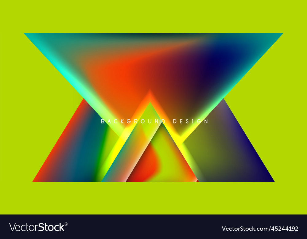 Abstract Background With Overlapping Triangles Vector Image