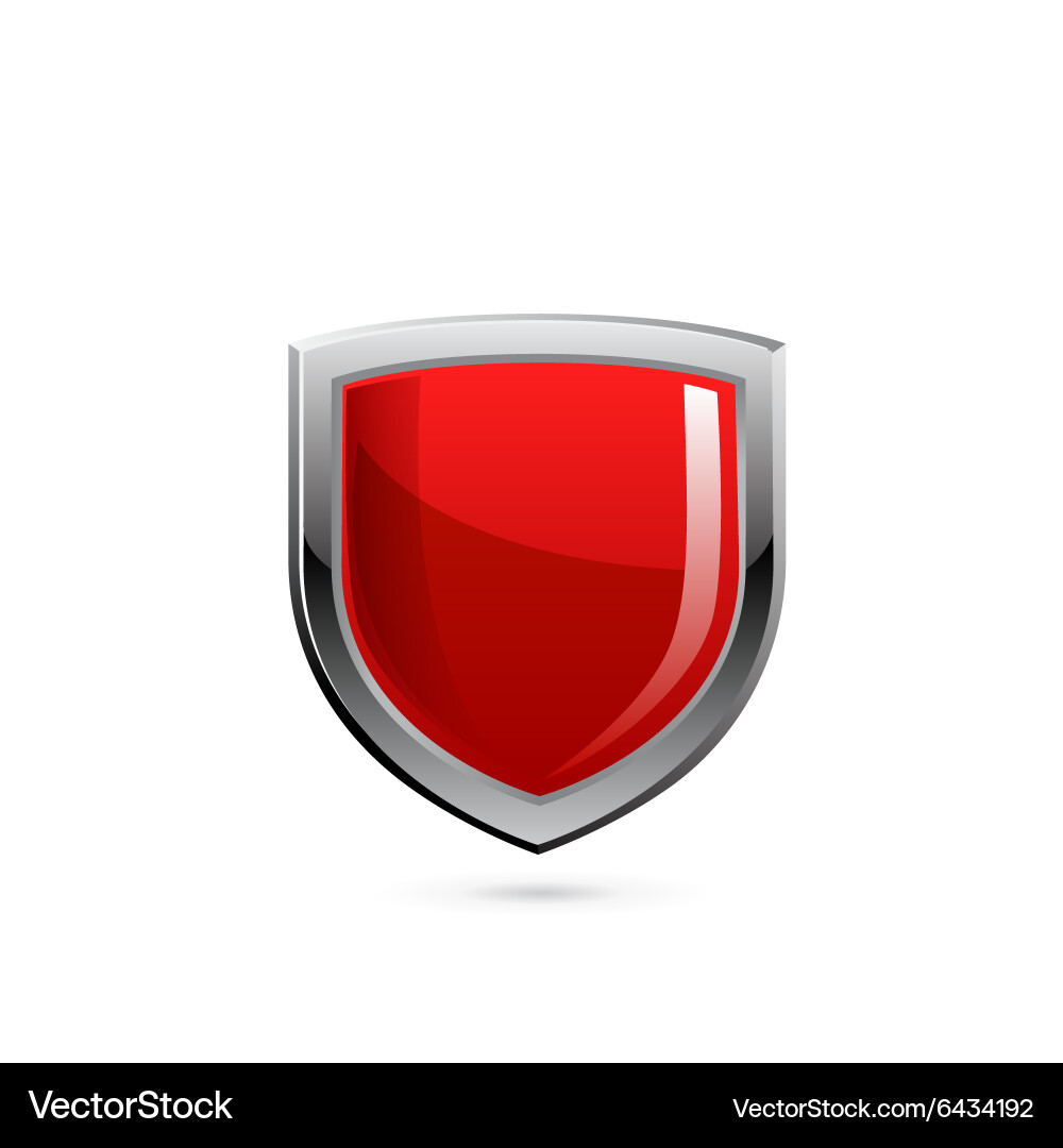 Black shield Royalty Free Vector Image - VectorStock