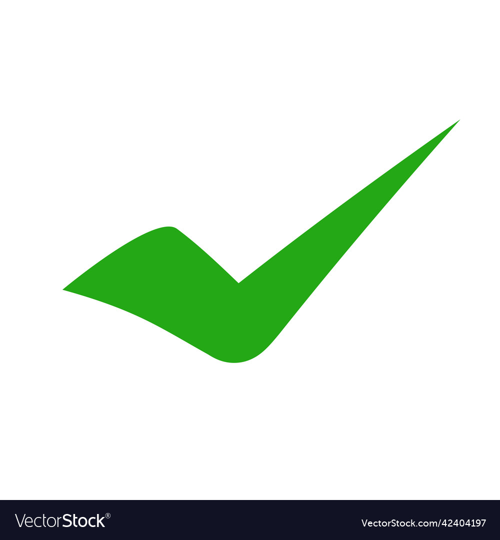 Check mark icon of success and confirmation Vector Image