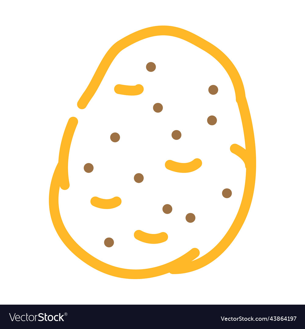 Potato tuber color icon