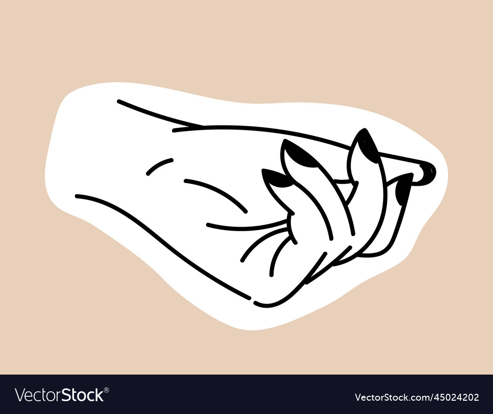 Female hand icon Royalty Free Vector Image - VectorStock