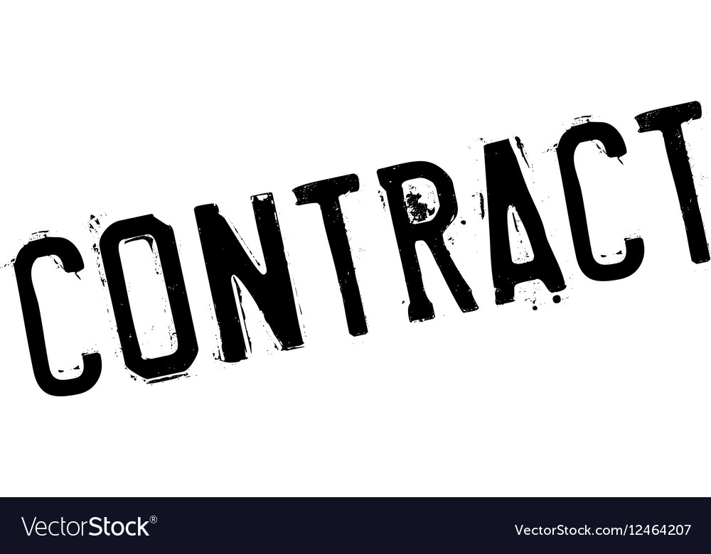 Contract rubber stamp