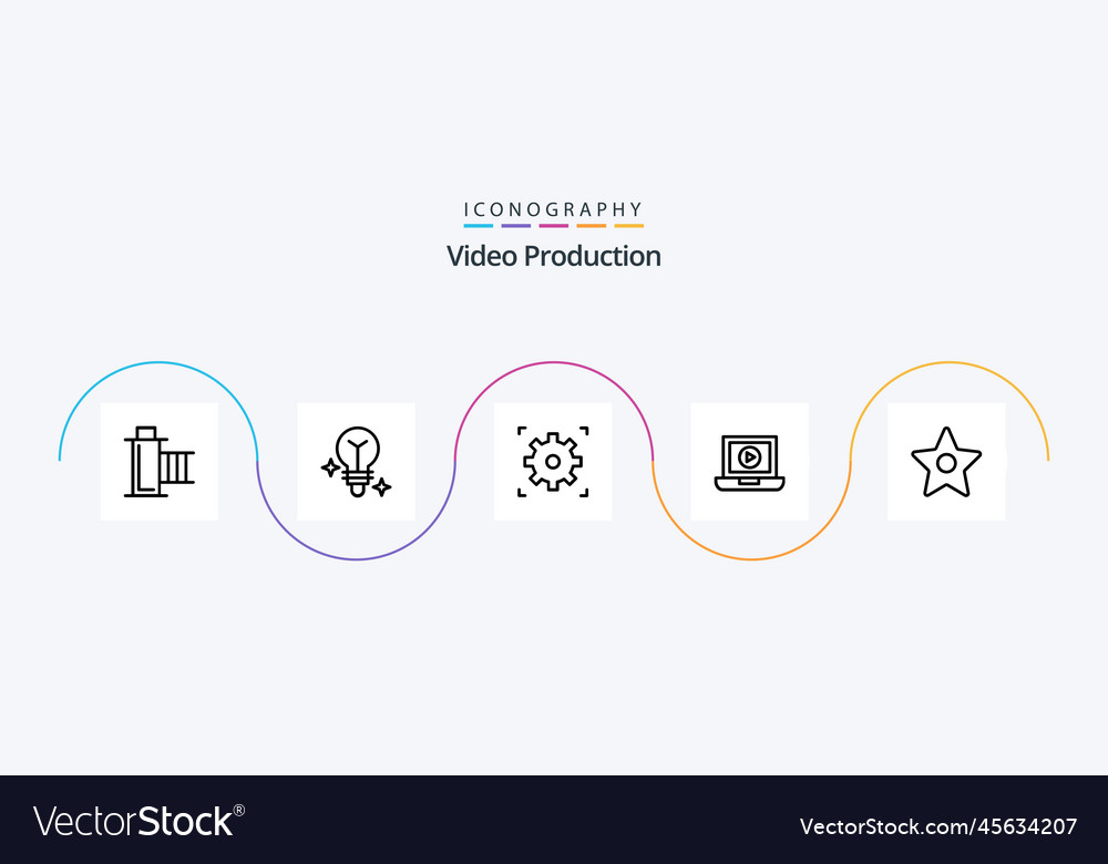 Videoproduktionslinie 5 Icon Pack inklusive