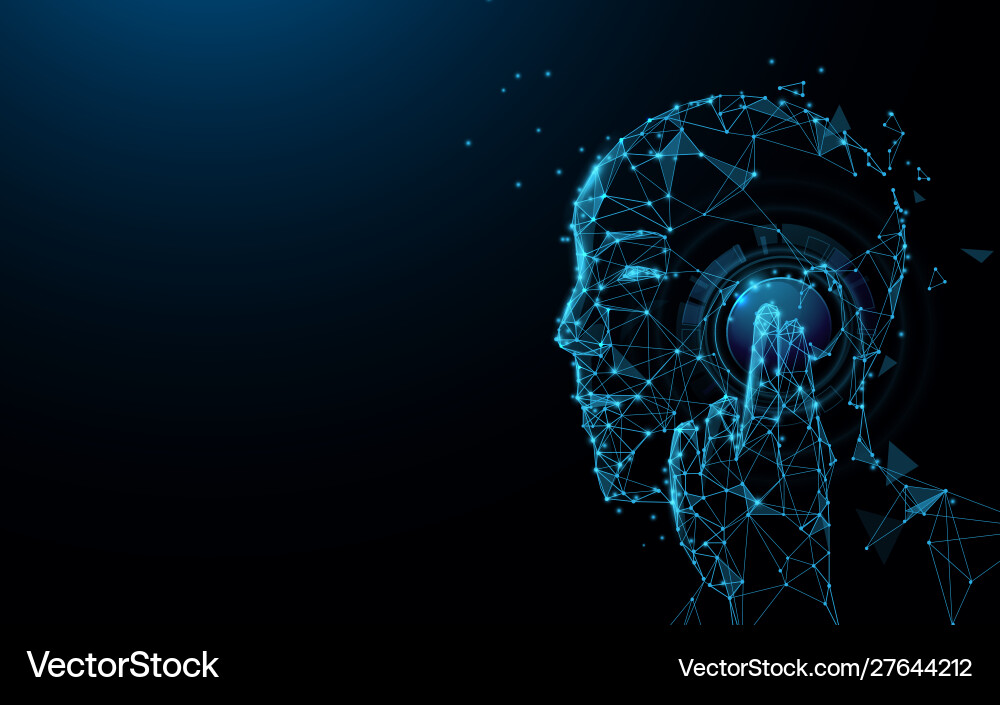 Futuristic telecommunication technology concept Vector Image