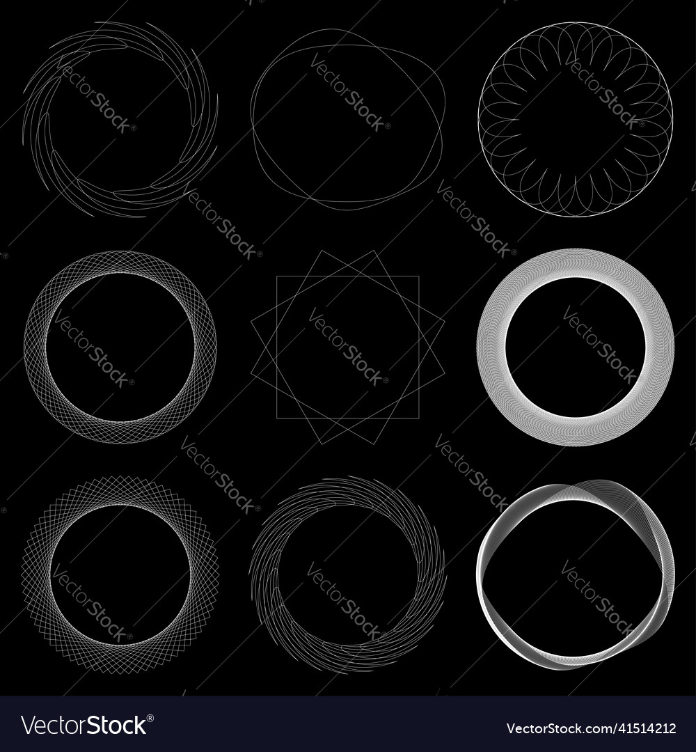 Geometrisches kreisförmiges abstraktes Motivsymbol