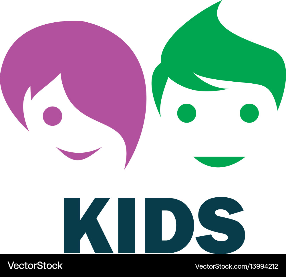 Logo kids Royalty Free Vector Image - VectorStock