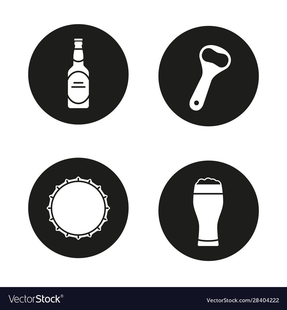 Beer icons set