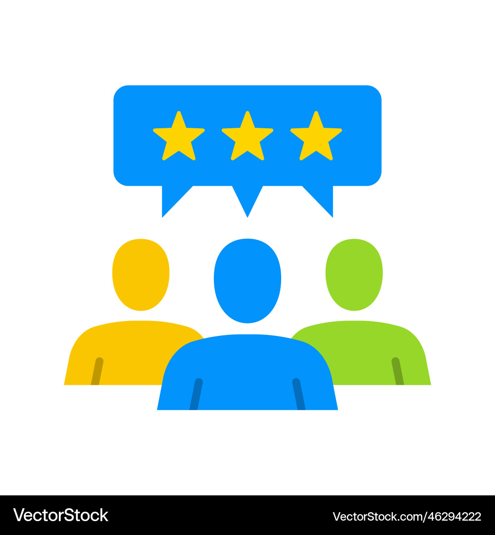 Customer satisfaction ratings and feedback user Vector Image