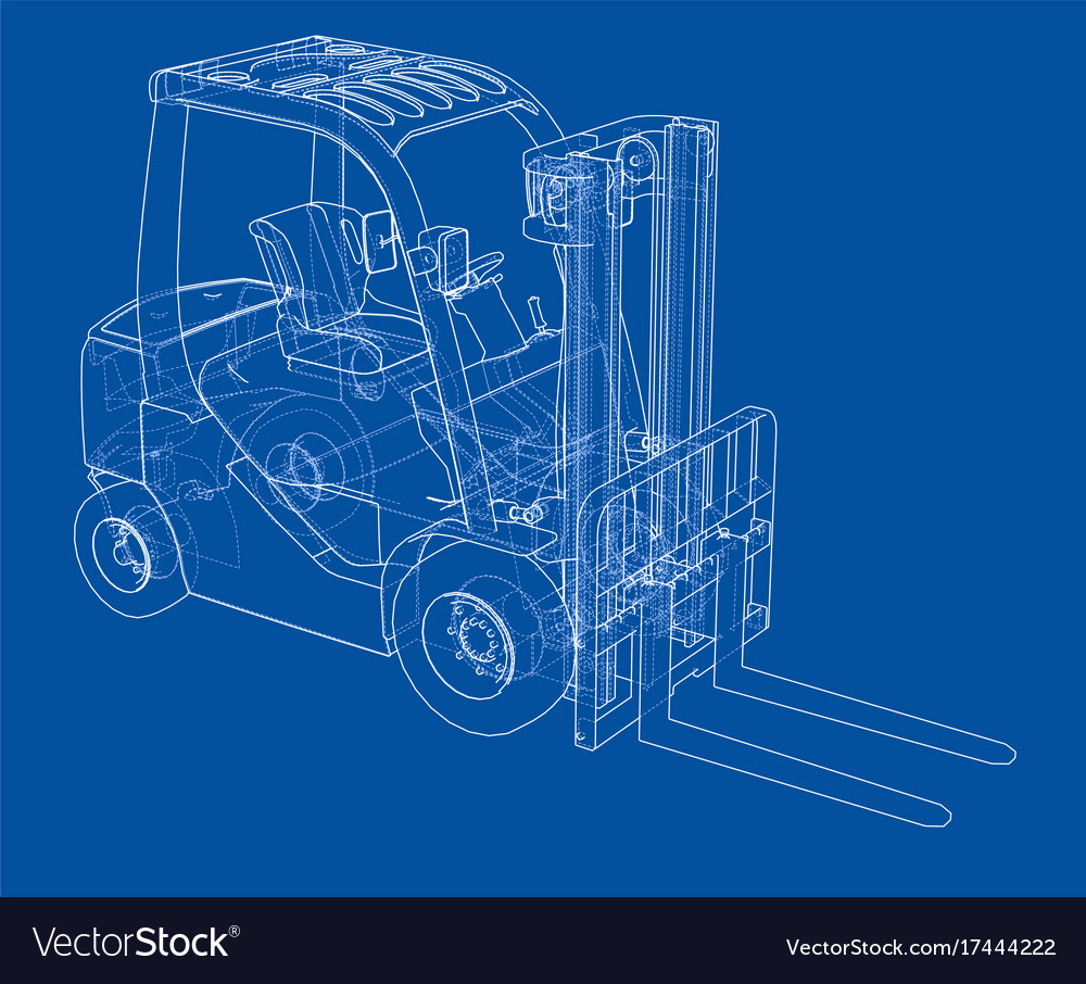 Forklift concept Royalty Free Vector Image - VectorStock