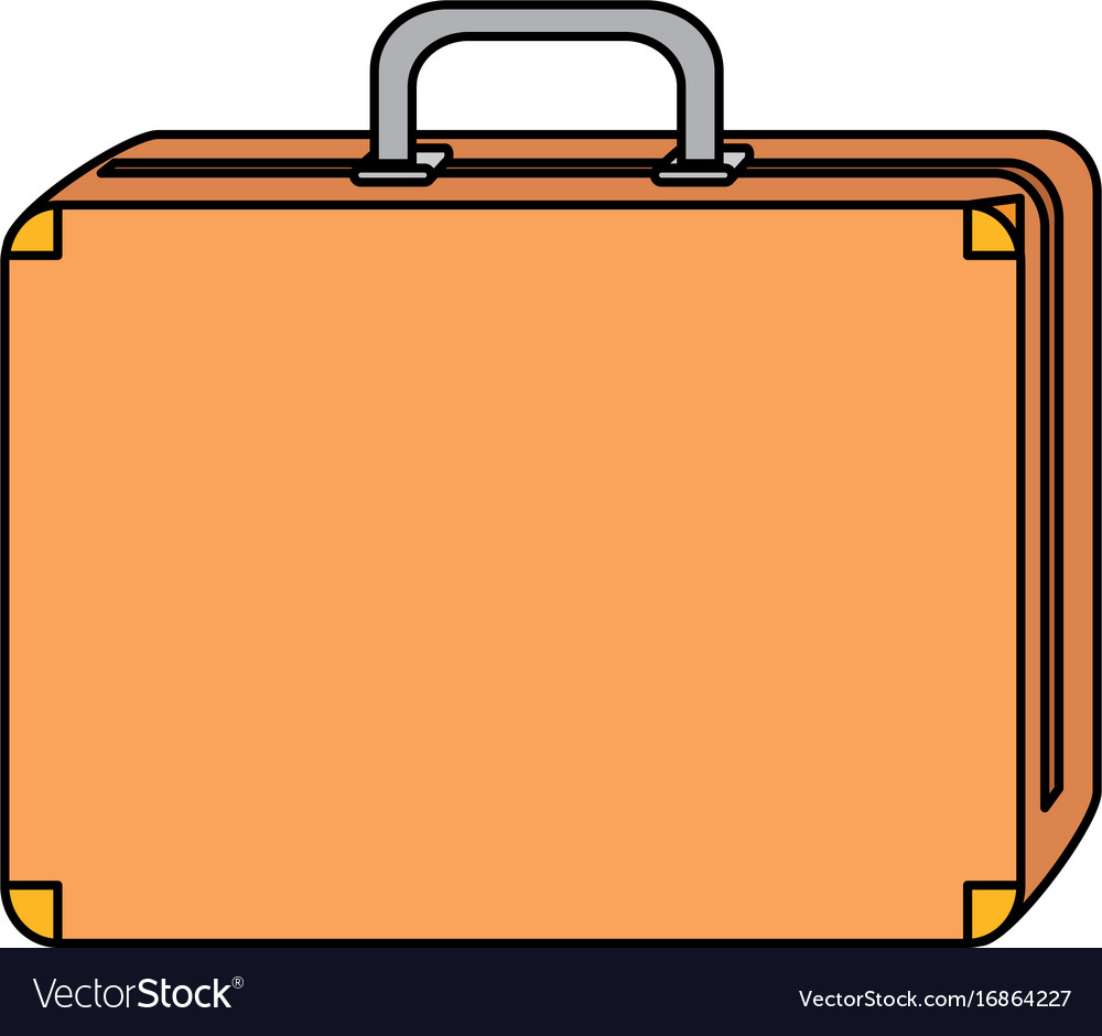 Suitcase travel isolated icon Royalty Free Vector Image