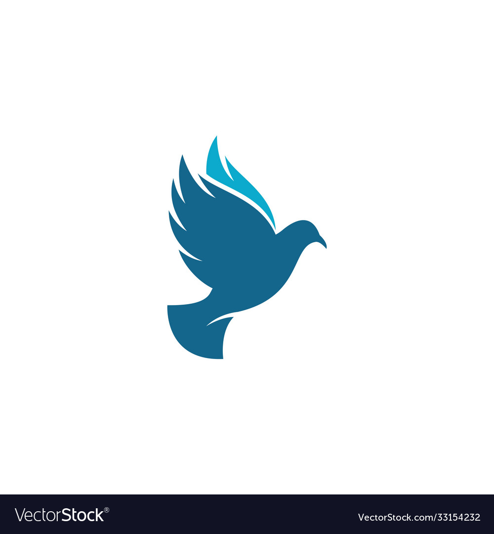 Dove bird logo Royalty Free Vector Image - VectorStock