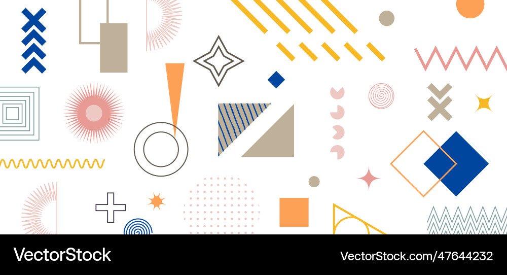 Geometric abstract backgrounds design composition Vector Image
