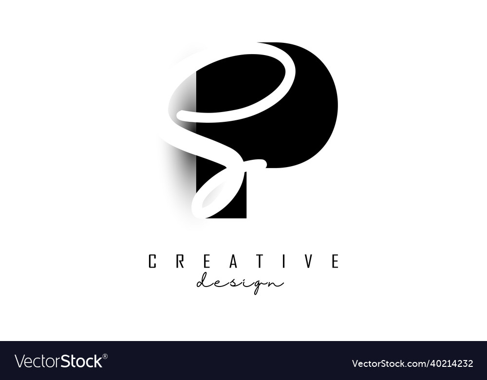 Letters ps logo with a minimalist design