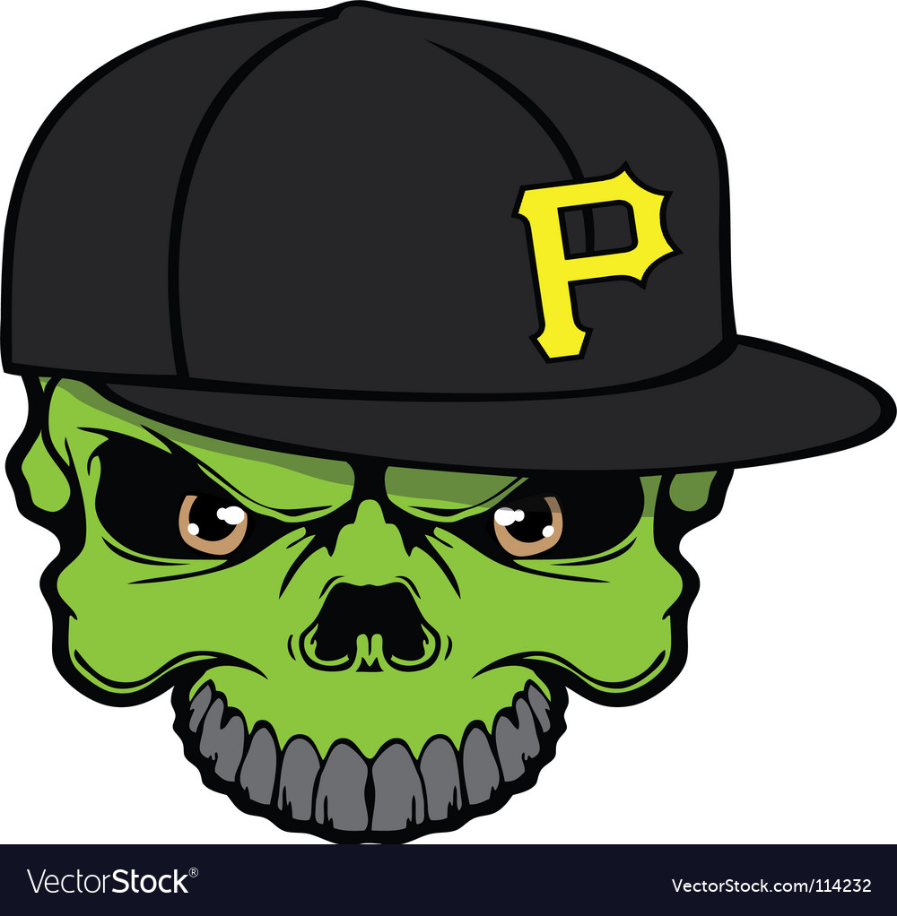 skull in the baseball hat