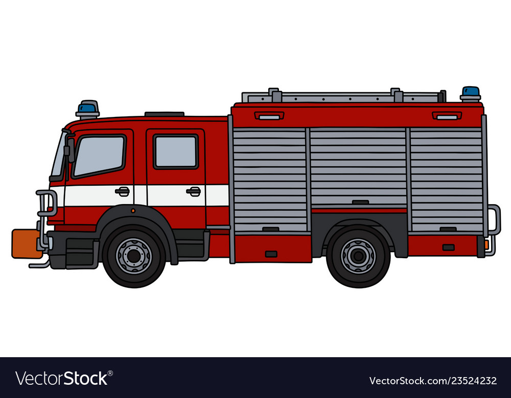 Red fire truck