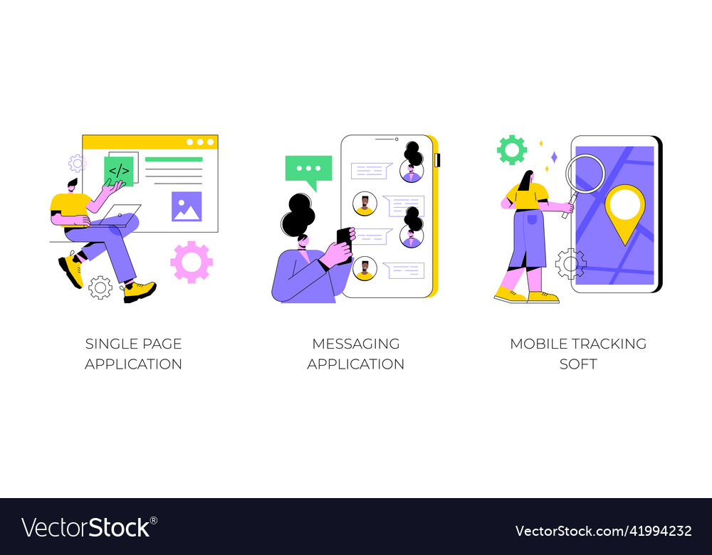 Web development abstract concept Royalty Free Vector Image