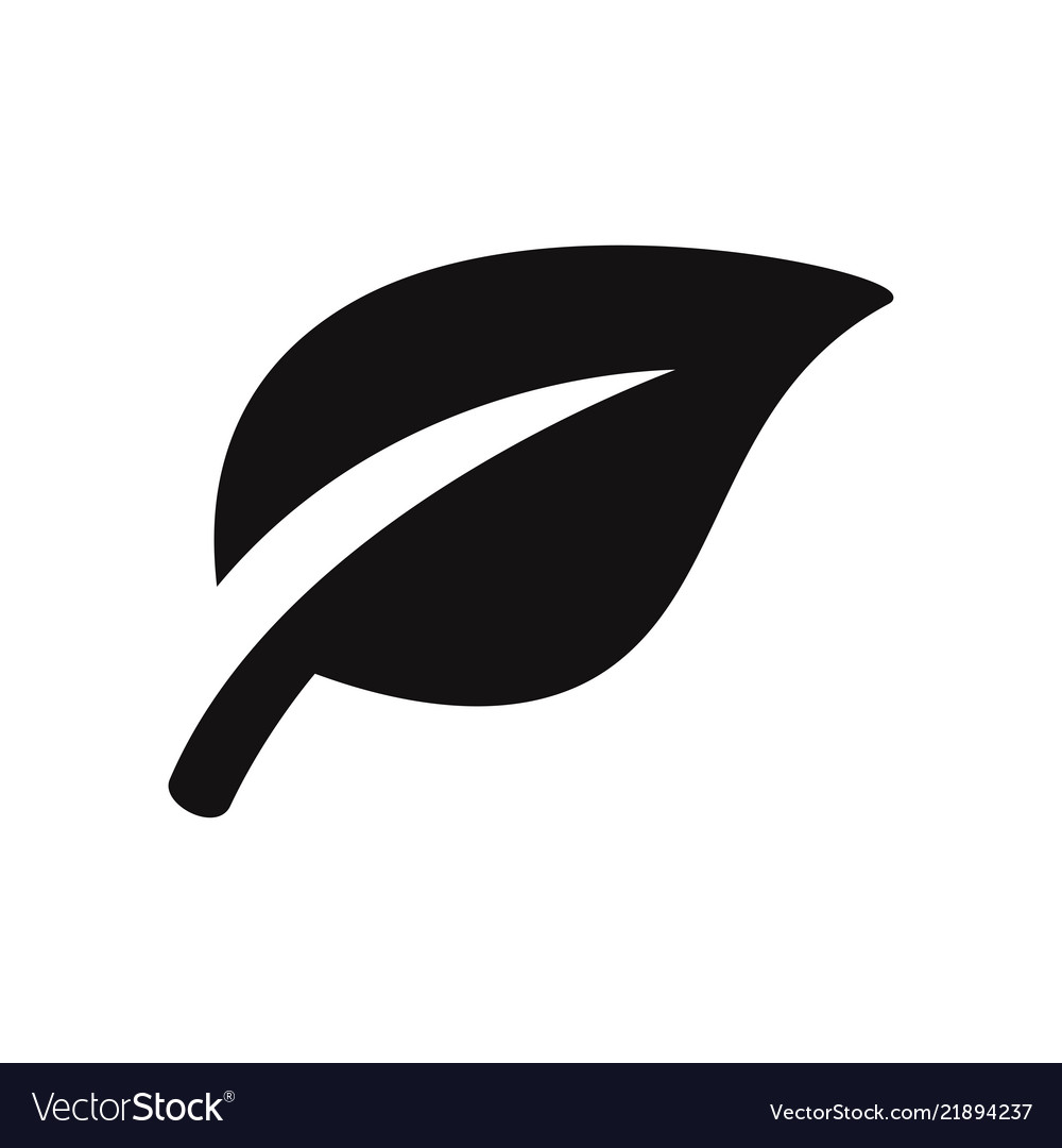 Tree leaf icon Royalty Free Vector Image - VectorStock