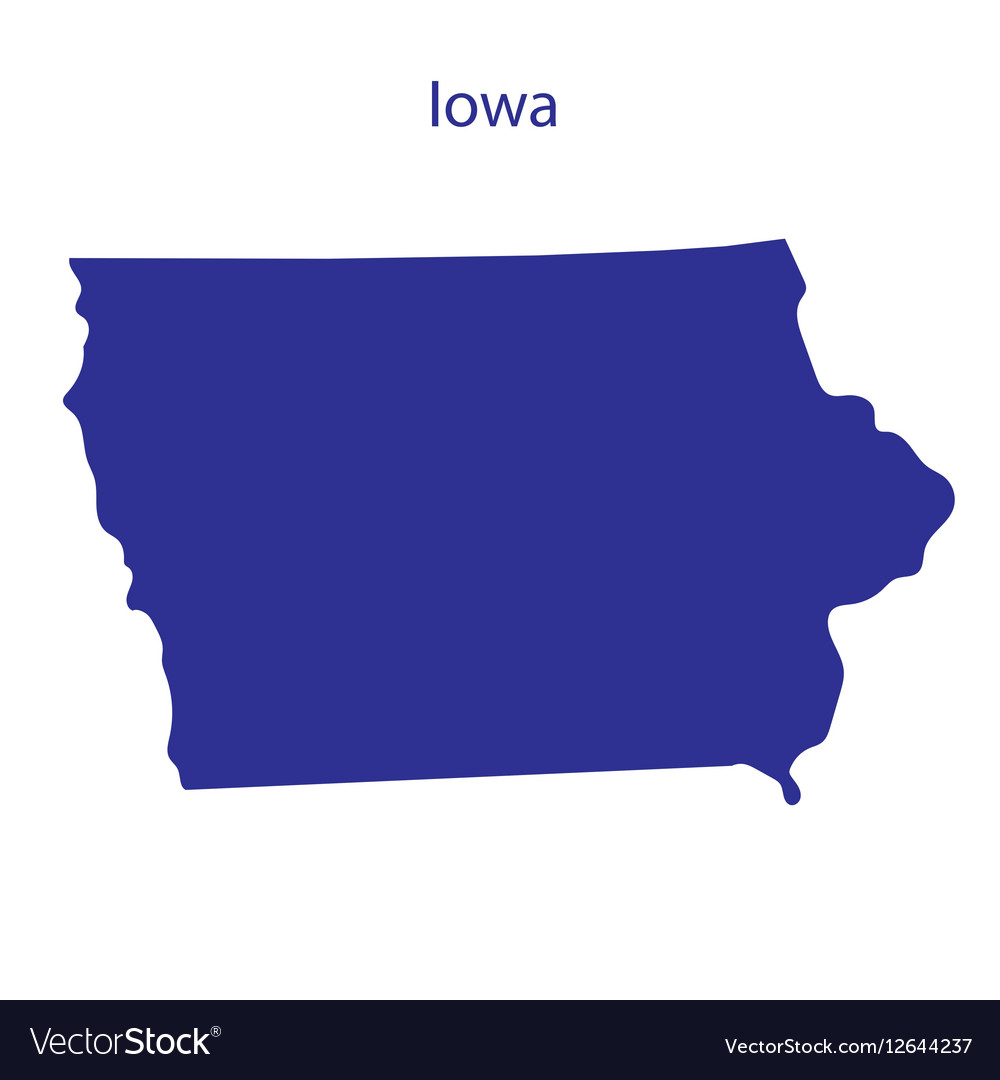 United states iowa Royalty Free Vector Image - VectorStock