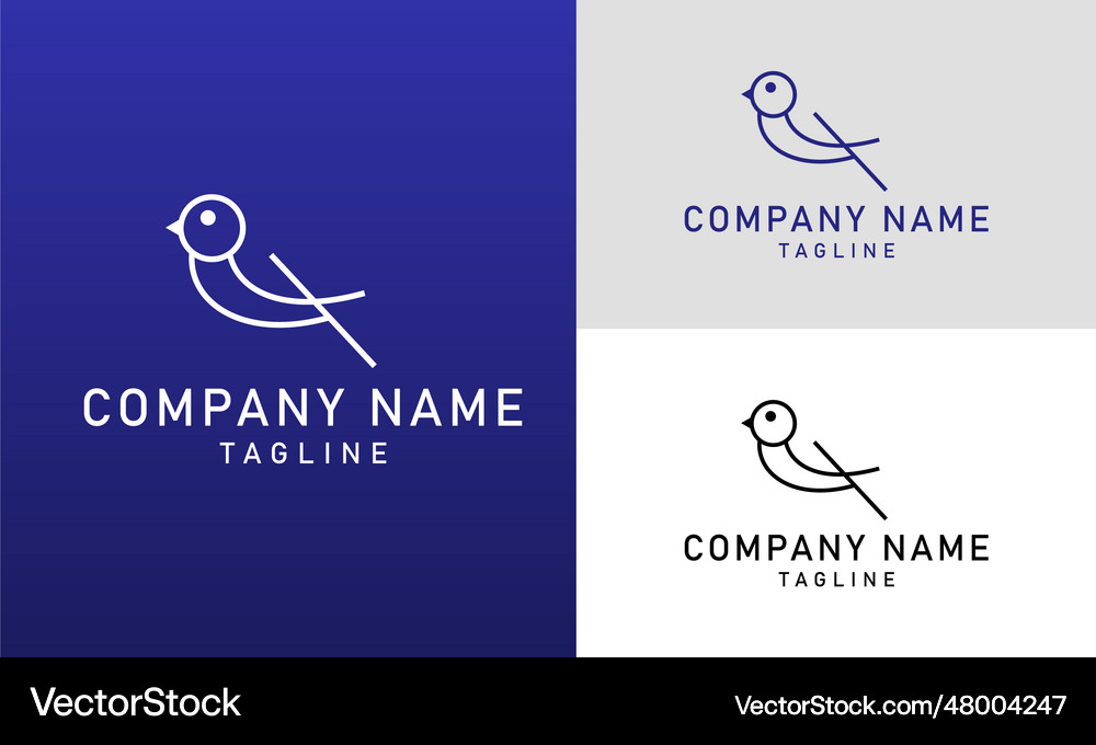 Bird logo Royalty Free Vector Image - VectorStock