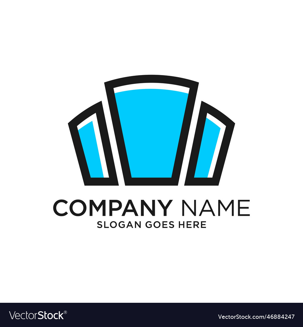 Keystone logo template Royalty Free Vector Image