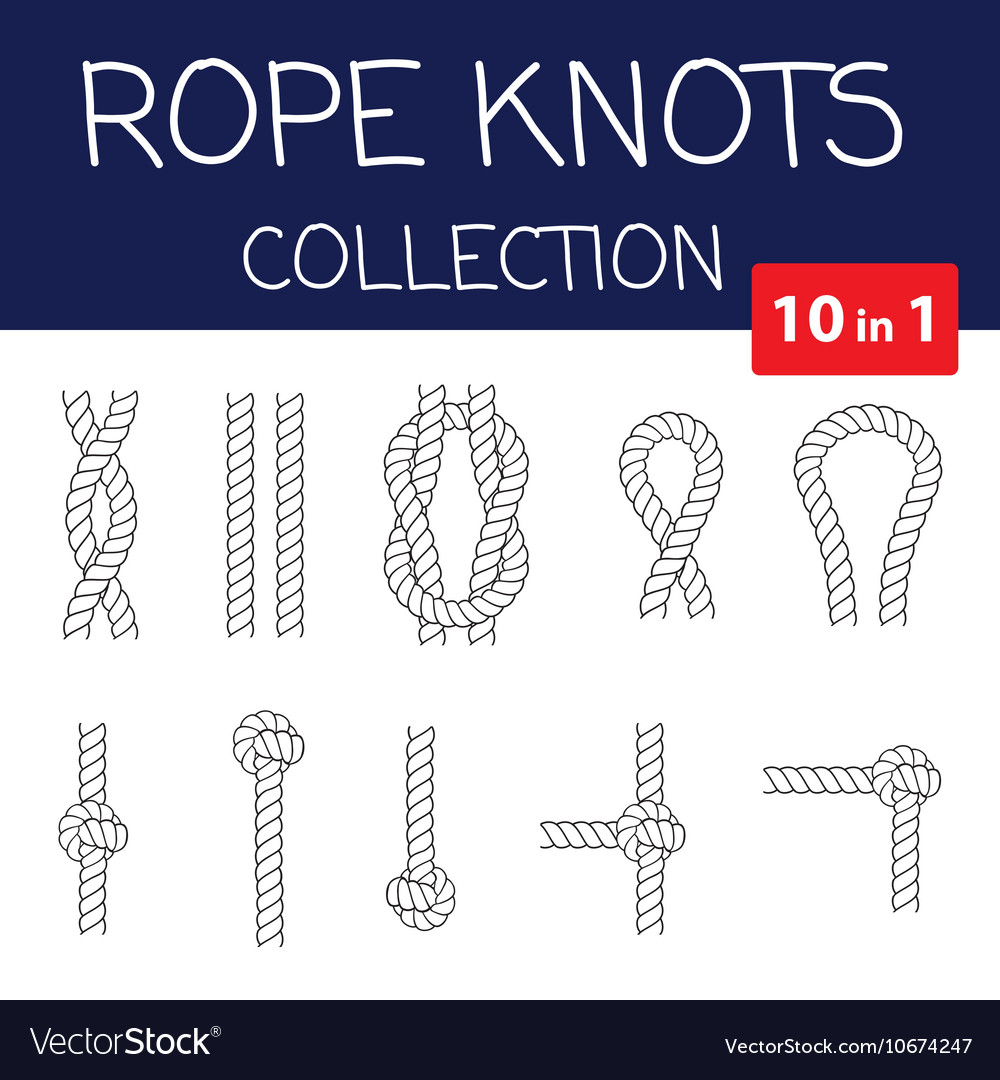 Rope Knoten Sammlung