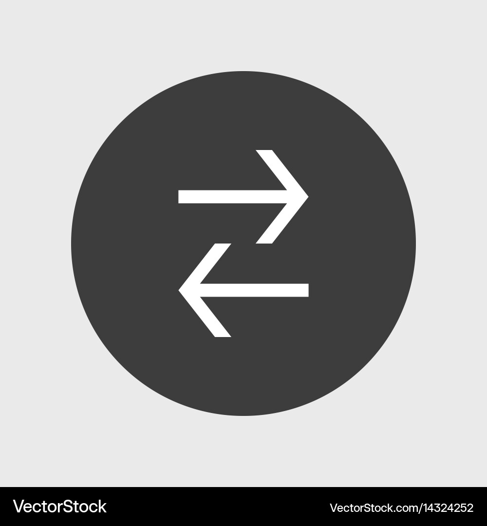 Arrow icon simple Royalty Free Vector Image - VectorStock