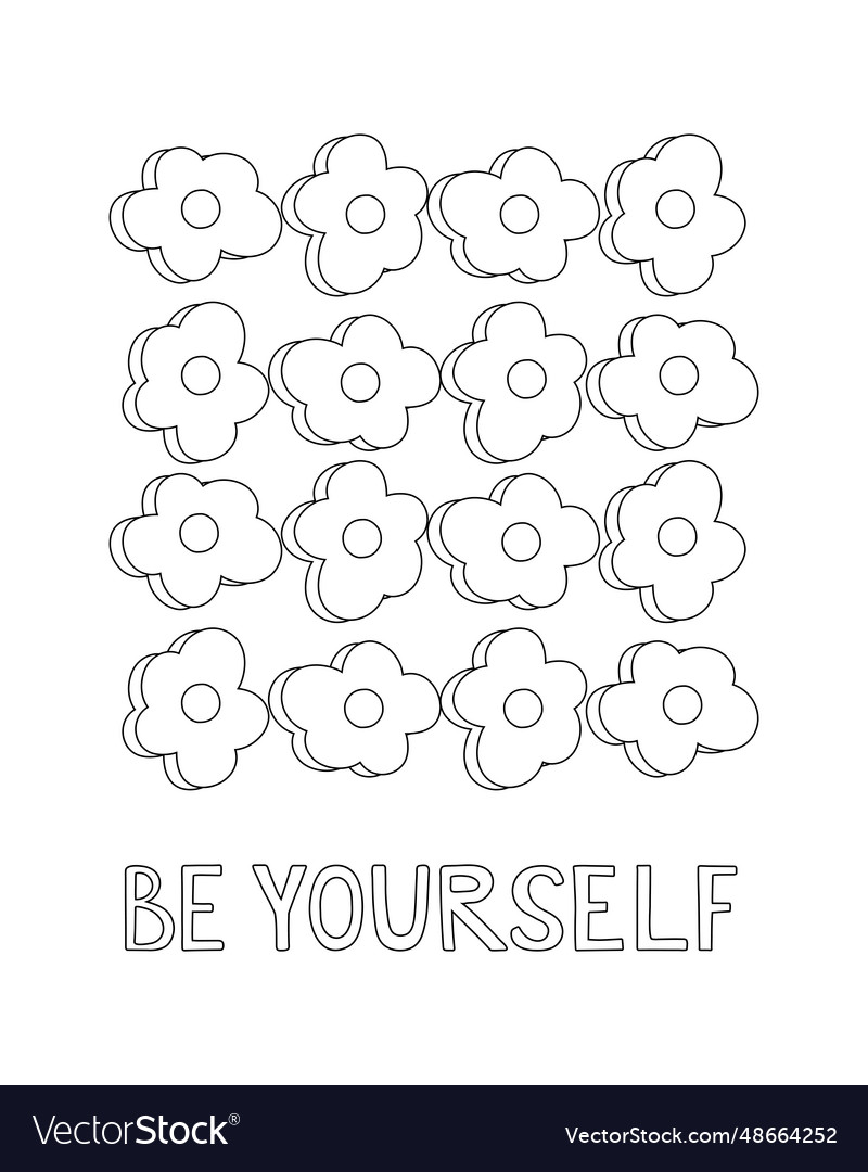 Coloring page outline drawing for book Royalty Free Vector