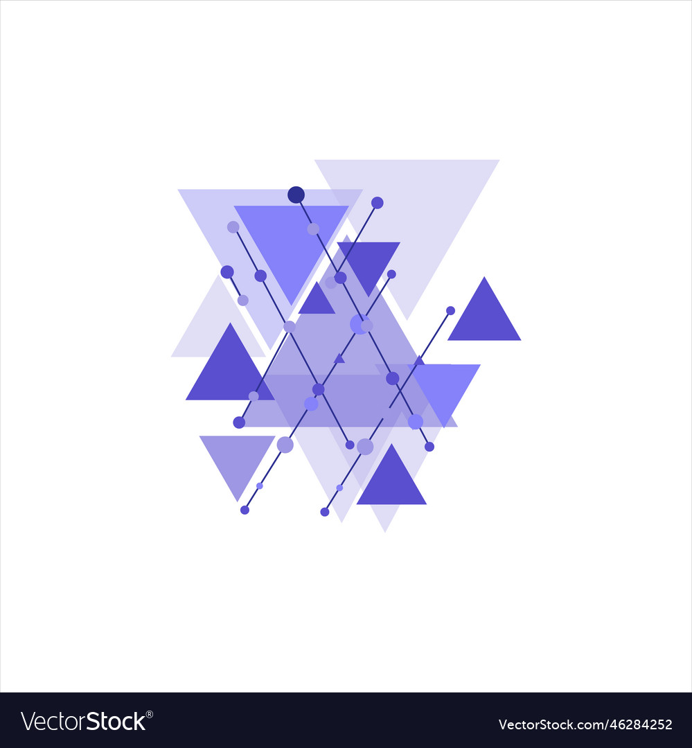 Geometric Triangle Shape Royalty Free Vector Image