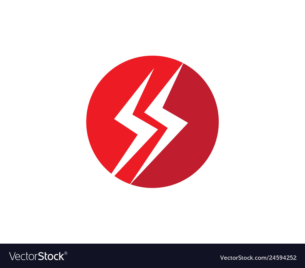 Lightning logo template icon