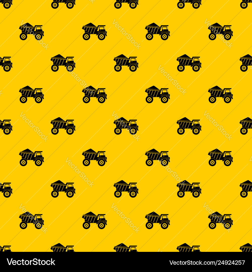 Dump truck with sand pattern Royalty Free Vector Image