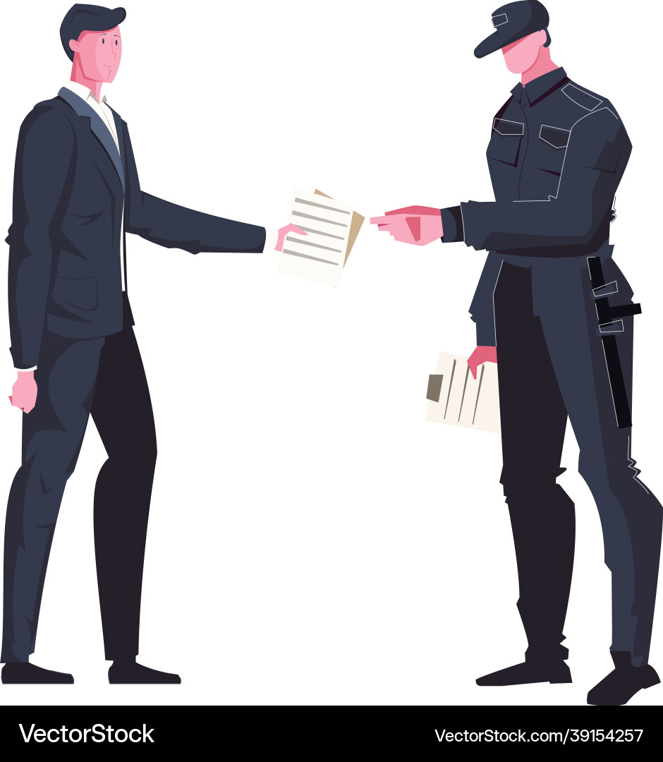 Guard flat Royalty Free Vector Image - VectorStock