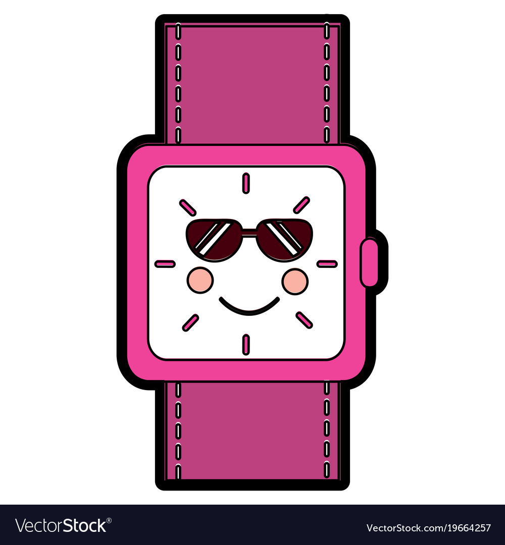 Kawaii wrist watch bracelet square cartoon