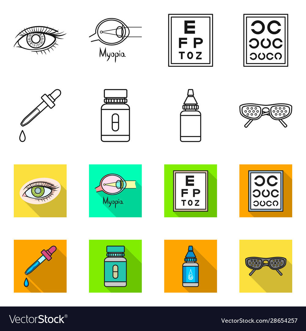 Optometry and medicine icon